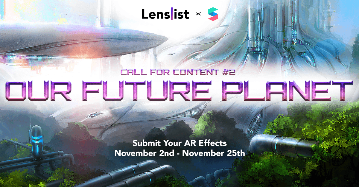 Lenslist x Spark AR Call for Content #2: Our Future Planet cover