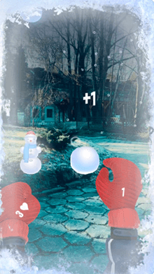 Snowballs AR Game