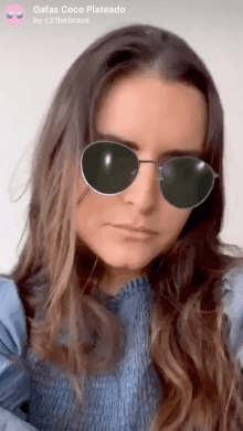 gafas coco plateado