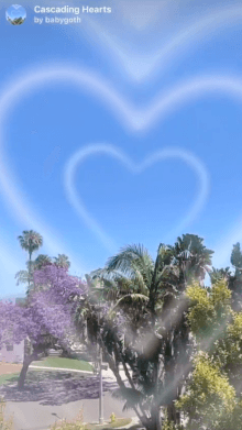 cascading hearts