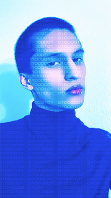 binary blue