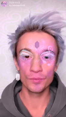 neon face