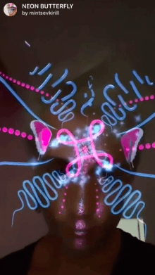 neon butterfly