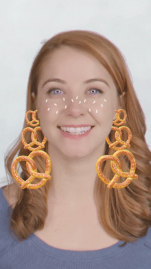 pretzel earrings