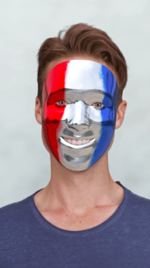 french metal mask