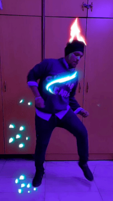 neon light them up