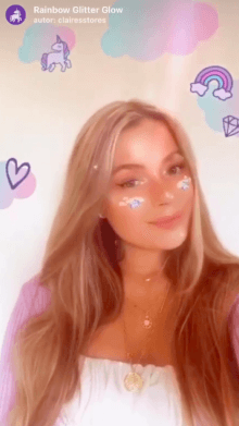 Rainbow Glitter Glow