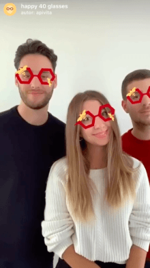 happy 40 glasses