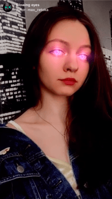 Glowing eyes