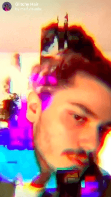 glitchy hair