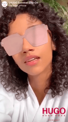 hugo eyewear clip-on