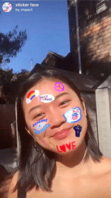 sticker face