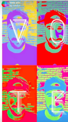 vote x4+