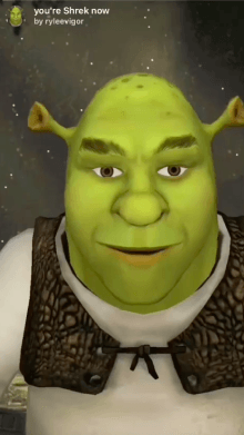 you're shrek now