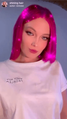 shining hair