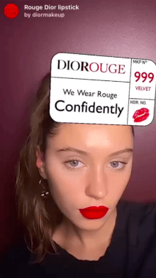 Rouge Dior lipstick