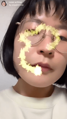 nose writing