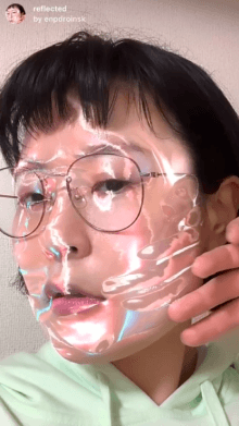 reflected