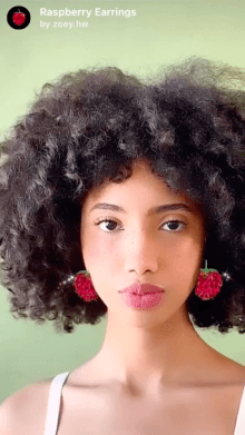 Raspberry Earrings