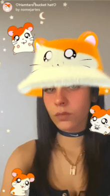 ♡Hamtaro bucket hat♡