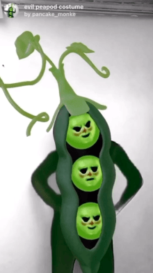 evil peapod costume