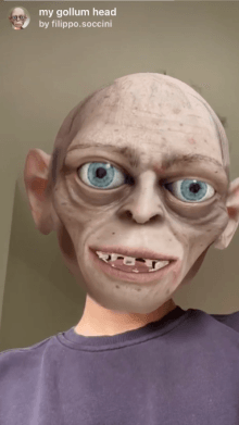 my gollum head