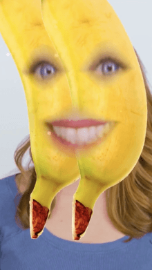 face banana