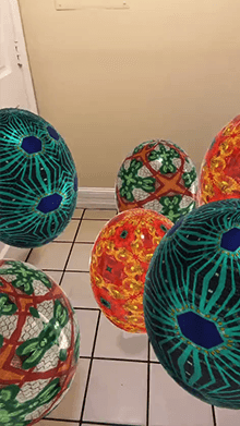 Floating Easter eggs