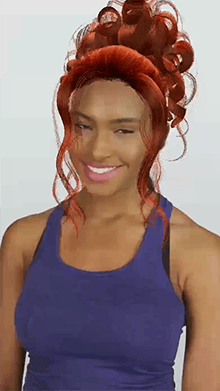High bun-curl