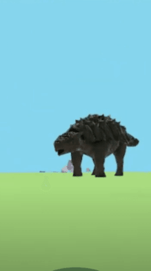 Ankylosaurus dinosaur - AR