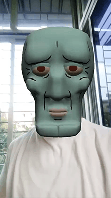 Squidward walking