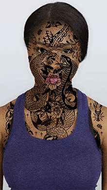 Tattoo sunglasses