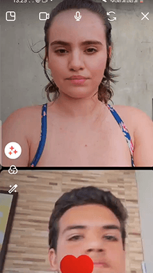Video call heart