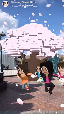 Dancing Voxel Girls