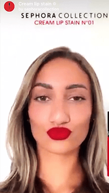 Cream lip stain