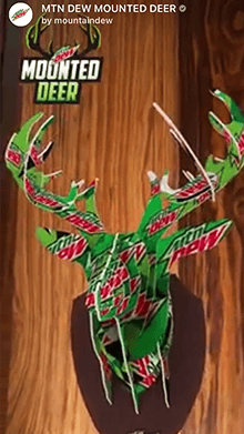 MTN DEW MOUNTED DEER