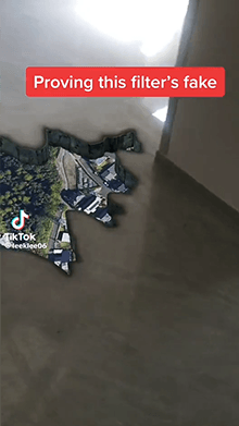 A hole in the floor