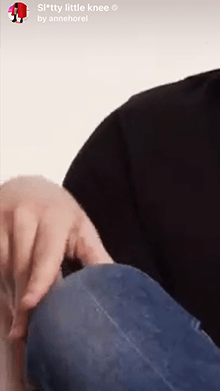 Sl*tty little knee