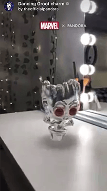 Dancing Groot charm