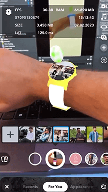 Picture on watch