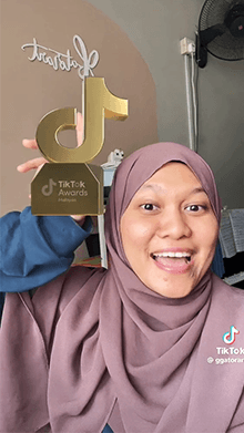 TikTok Awards Trophy