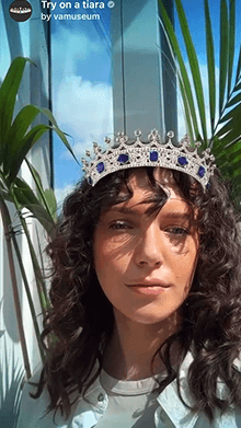 Try on a tiara