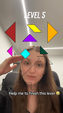 Tangram game x 6 levels