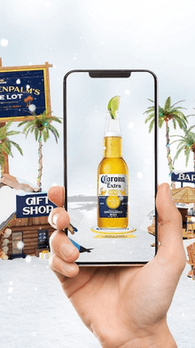 Corona Extra's O'Tannenpalm Tree Lot AR Experience