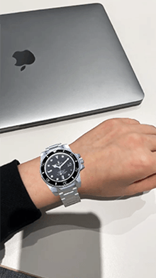 Wearing a Rolex