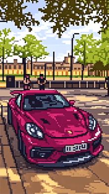 Pixeleted Car