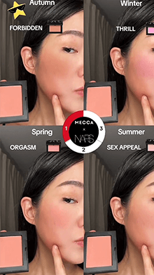 MECCA x NARS Blush Try-On