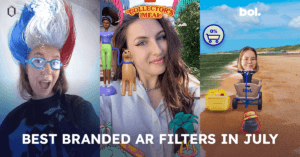 Article "Best Branded AR Filters in July | AR Marketing Selection July" cover