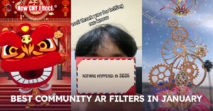 Article "Best Community AR Filters in January" cover
