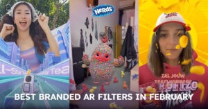 Article "Best Branded AR Filters in February | AR Marketing Selection February" cover